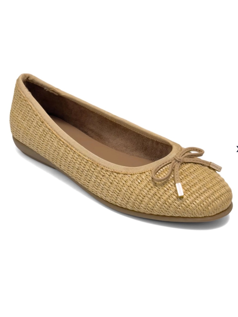 Aerosoles Women’s Homebet Slip-On Ballet Flats in Natural Raffia Size 7.5 NEW